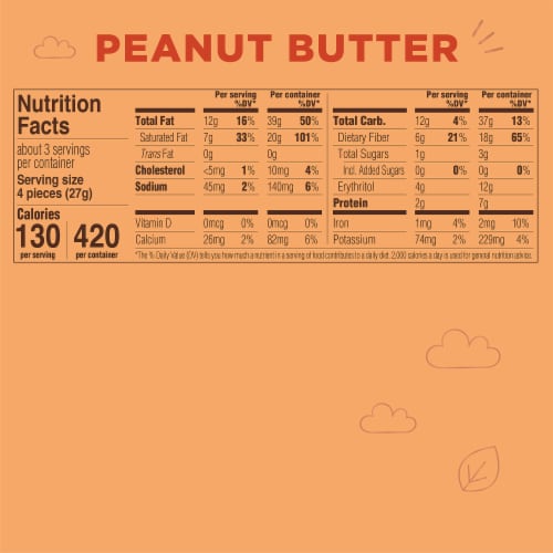 RUSSELL STOVER Joy Bites Peanut Butter Milk Chocolate Bar Perspective: bottom