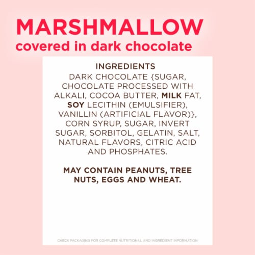 RUSSELL STOVER Valentine's Day Dark Chocolate Marshmallow Heart Perspective: bottom