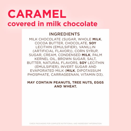 RUSSELL STOVER Valentine's Day Milk Chocolate Caramel Heart Perspective: bottom