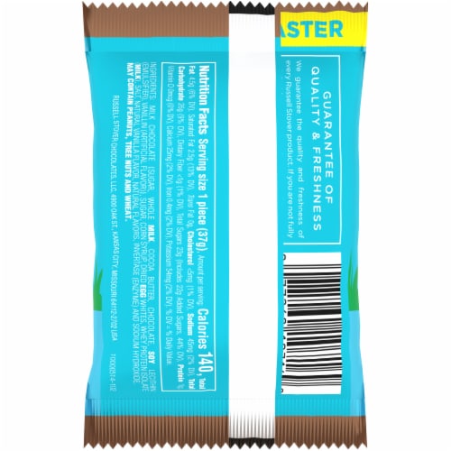 RUSSELL STOVER Vanilla Crème Milk Chocolate Candy Easter Egg Perspective: bottom