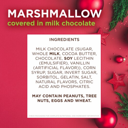 RUSSELL STOVER Christmas Milk Chocolate Marshmallow Ornament Perspective: bottom