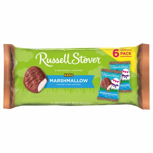 RUSSELL STOVER Easter Marshmallow Milk Chocolate Candy Easter Eggs Perspective: bottom