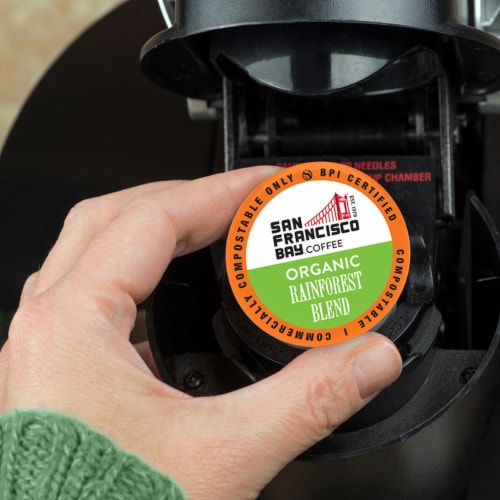 San Francisco Bay® Rainforest Blend Coffee Pods Perspective: bottom
