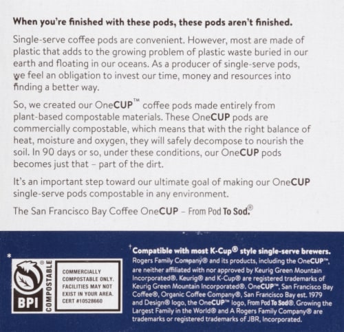 San Francisco Bay Bridge Blend Coffee Pods Perspective: bottom