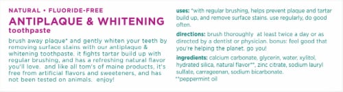Tom's of Maine Antiplaque & Whitening Peppermint Toothpaste Perspective: bottom