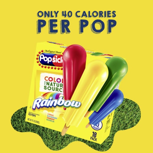 Popsicle Rainbow Frozen Dessert Ice Pops 18 Ct Kroger