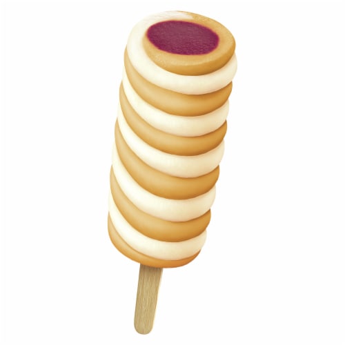 Popsicle Fruit Twister Peach Raspberry Vanilla Swirl Fruit & Milk Ice Pops Perspective: bottom