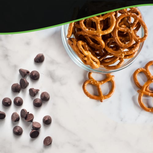 Breyers 100% Grade A Milk Chocolate Pretzel Swirl Salted Pretzel Swirls & Chocolate Chips Ice Cream Perspective: bottom