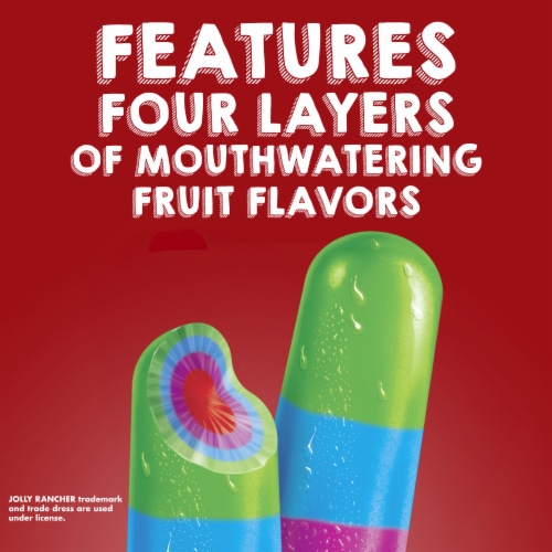 Popsicle JOLLY RANCHER Ice Pops Candy Flavor Ice Pop Perspective: bottom