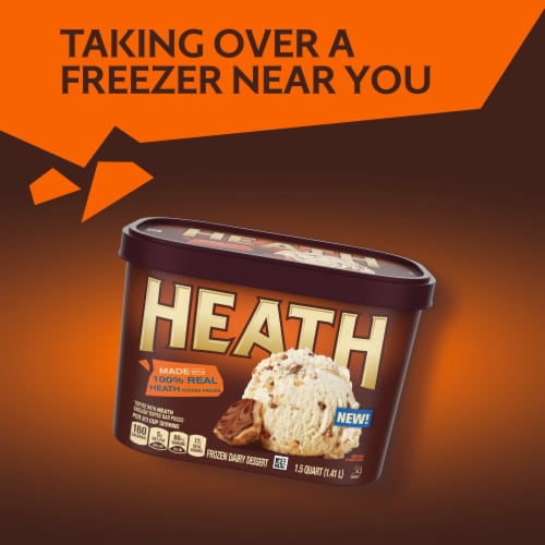HEATH Toffee Flavor Frozen Dairy Dessert Perspective: bottom