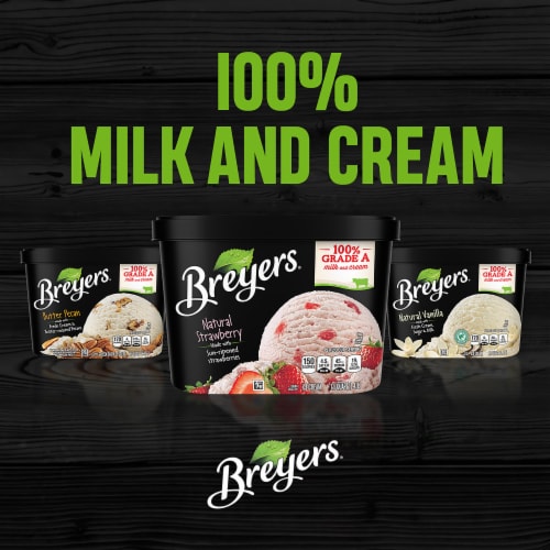 Breyers Butter Pecan Frozen Dairy Dessert Perspective: bottom