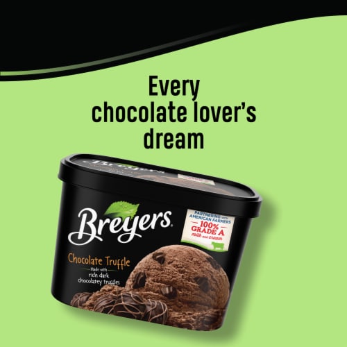 Breyers Original Chocolate Truffle Light Ice Cream Perspective: bottom