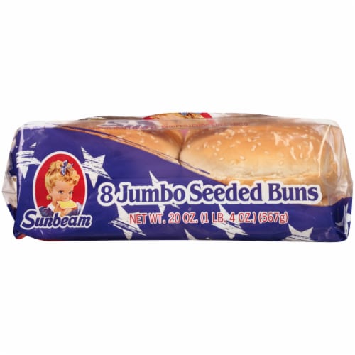 Sunbeam Sesame Seed Hamburger Buns Perspective: bottom