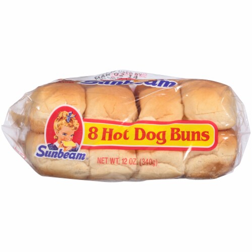 Sunbeam White Hot Dog Buns Perspective: bottom