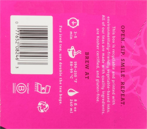 Stash Wild Raspberry Hibiscus Herbal Tea Perspective: bottom
