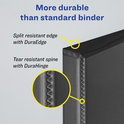 Avery® 1 Inch Durable View Binder - Black Perspective: bottom