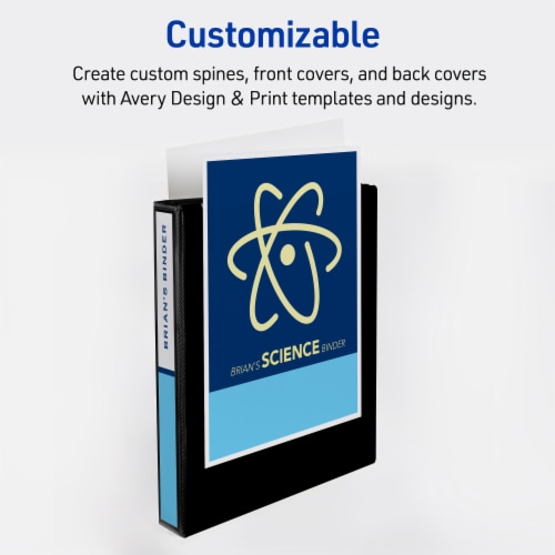 Avery® Durable Clear Cover Binder - White Perspective: bottom