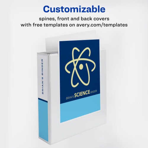 Avery™ White Clear Cover Durable Binder Perspective: bottom