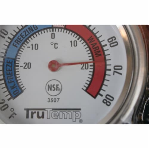 TruTemp Freezer/Refrigerator Thermometer, Stainless Steel