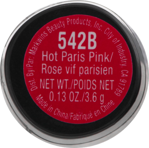 Wet n Wild Silk Finish 542B Hot Paris Pink Lipstick Perspective: bottom