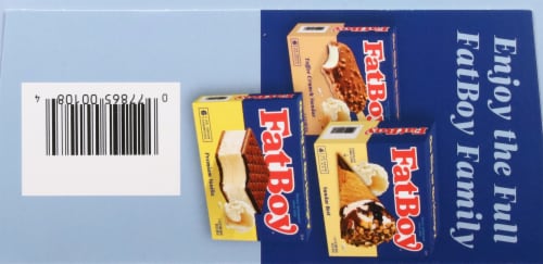 Fat Boy® Cookies & Cream Ice Cream Sandwiches Perspective: bottom