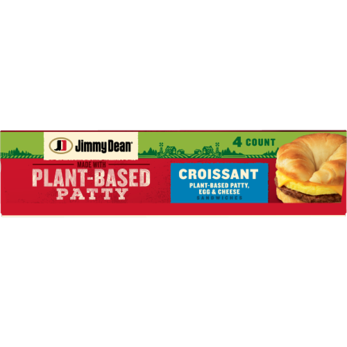 Jimmy Dean® Plant-Based Patty, Egg & Cheese Croissant Sandwiches Perspective: bottom