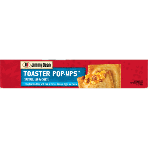 Jimmy Dean® Toaster Pop-Ups™ Sausage Egg & Cheese Pastries Perspective: bottom