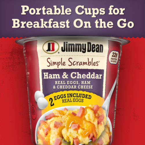Jimmy Dean Simple Scrambles Ham and Cheddar Cheese Perspective: bottom