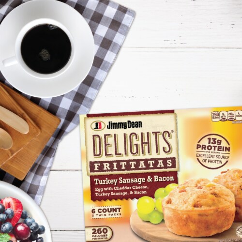 Jimmy Dean Delights® Turkey Sausage & Bacon Frittatas Perspective: bottom