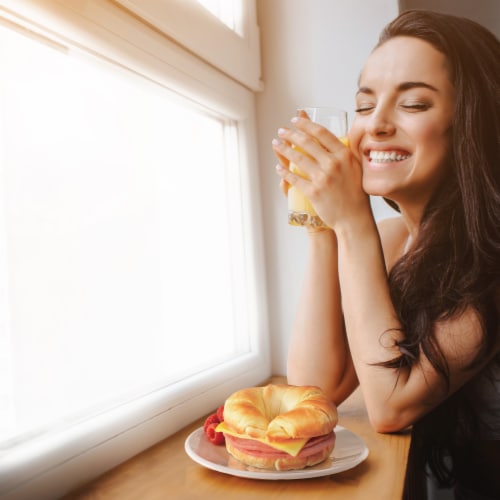 Jimmy Dean® Ham & Cheese Croissant Frozen Breakfast Sandwiches Perspective: bottom