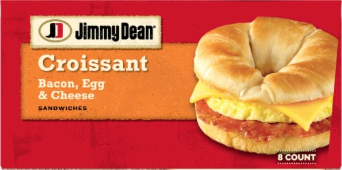 Jimmy Dean® Frozen Bacon Egg & Cheese Croissant Breakfast Sandwiches Perspective: bottom