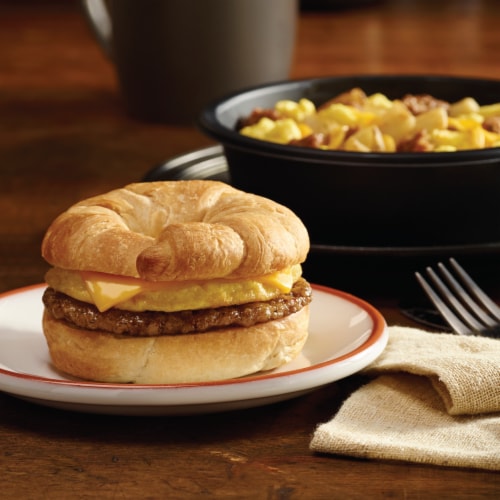 Jimmy Dean® Sausage Egg & Cheese Croissant Frozen Breakfast Sandwiches Perspective: bottom