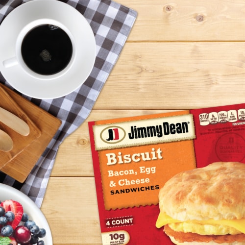 Jimmy Dean® Bacon Egg & Cheese Biscuit Sandwiches Perspective: bottom