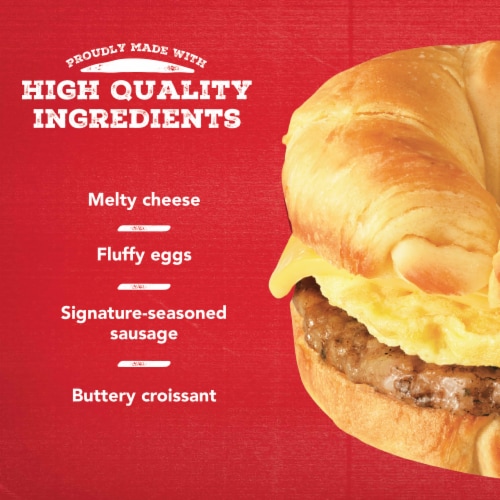 Jimmy Dean® Sausage Egg & Cheese Croissant Sandwiches Perspective: bottom