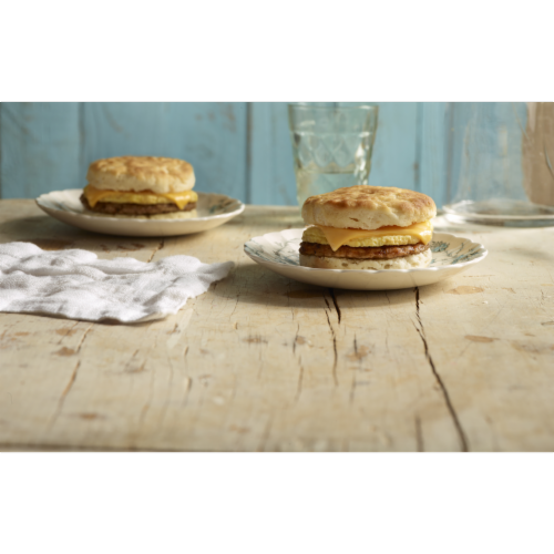 Jimmy Dean® Sausage Egg & Cheese Biscuit Frozen Breakfast Sandwiches Perspective: bottom