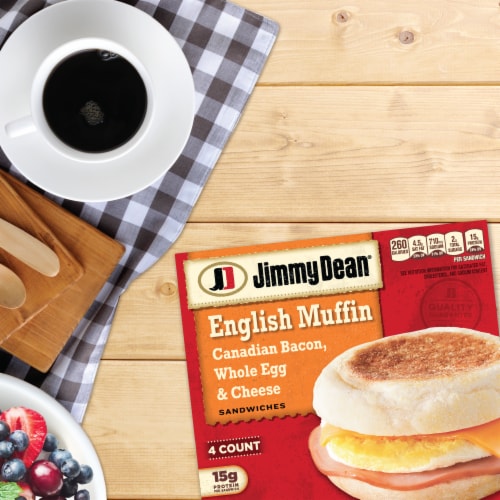Jimmy Dean® Canadian Bacon Whole Cracked Egg & Cheese English Muffin Sandwiches Perspective: bottom