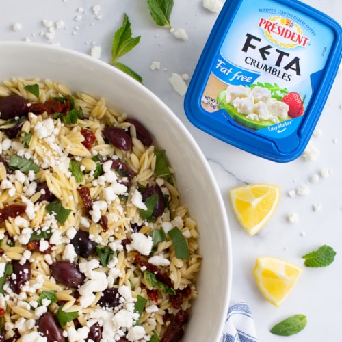 President Fat Free Feta Crumbles Perspective: bottom