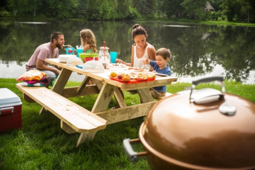 Weber® Original Kettle™ Premium 22” Charcoal Grill - Copper Perspective: bottom