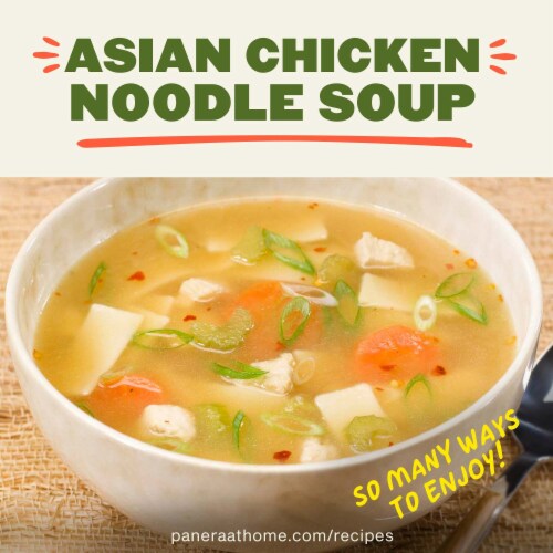 Panera Bread Ready-to-Heat Chicken Noodle Soup Cup Perspective: bottom