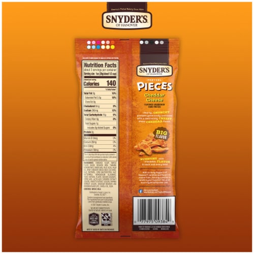 Snyder's of Hanover Pretzel Pieces Cheddar Cheese Perspective: bottom