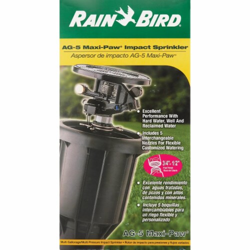 Rain Bird Pop-Up Impulse Sprinkler Head,9.3 In. H  AG-5 Perspective: bottom