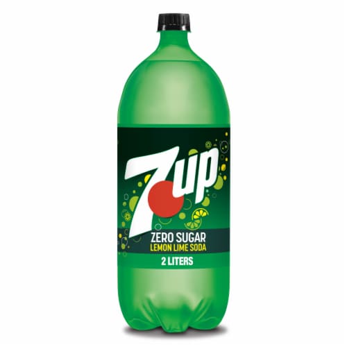 7UP Zero Sugar Lemon Lime Caffeine-Free Soda Bottle Perspective: bottom