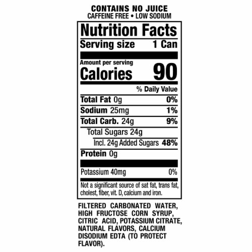 7UP Lemon Lime Caffeine-Free Soda Mini Cans Perspective: bottom