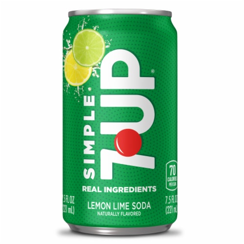 7UP Caffeine Free Lemon Lime Soda Pop, 7.5 fl oz, 10 Pack Cans