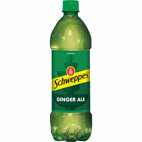 Schweppes® Ginger Ale Soda Bottles Perspective: bottom