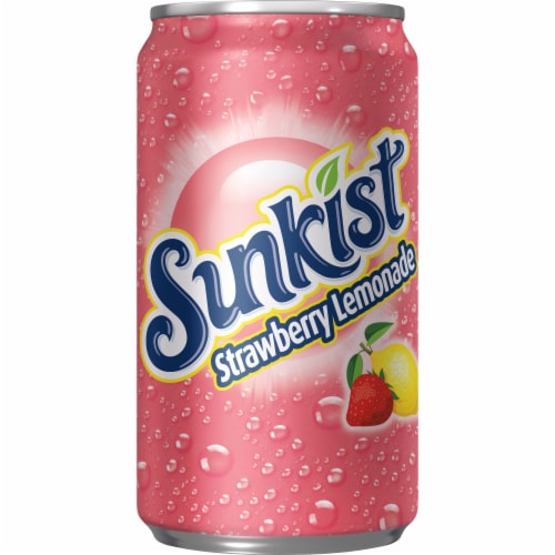 Sunkist® Strawberry Lemonade Soda Mini Cans Perspective: bottom