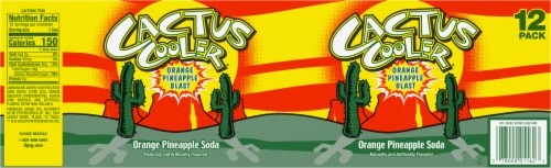 Cactus Cooler Orange Pineapple Blast Soda Cans Perspective: bottom