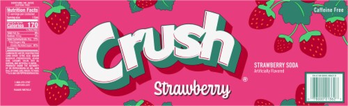 Crush® Strawberry Soda Cans Perspective: bottom
