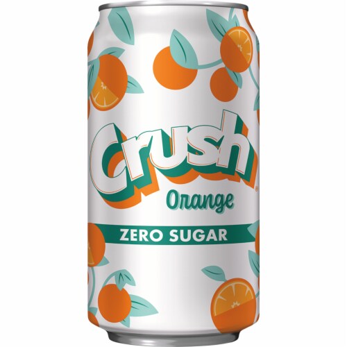 Crush® Caffeine Free Zero Sugar Diet Orange Soda Cans Perspective: bottom