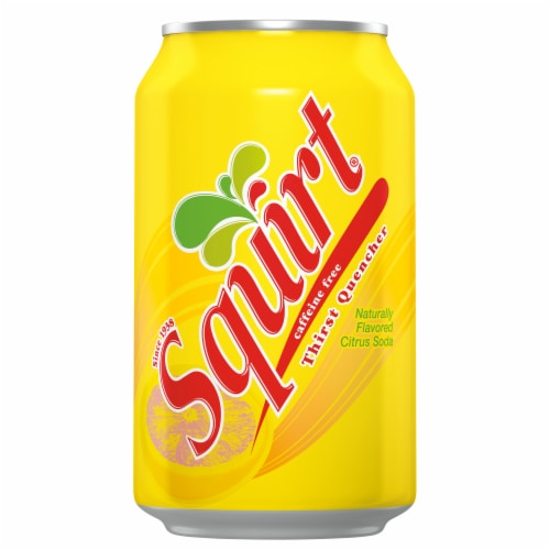 Squirt® Citrus Caffeine Free Soda Cans Perspective: bottom